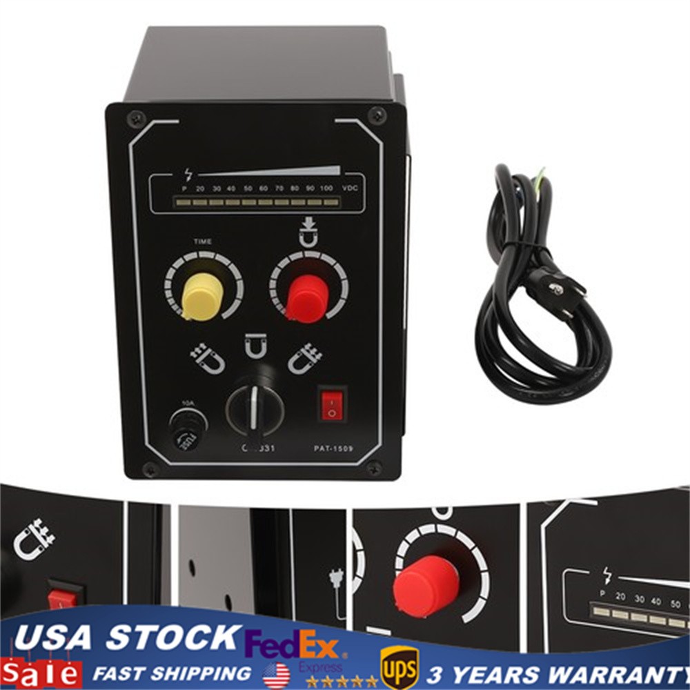 Electro Magnetic Chuck Controller 10A DC 0-100V Adjustable with LED Display 110V