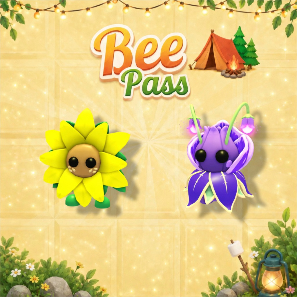 Violet Friend, Sunflower Friend - Bee Pass