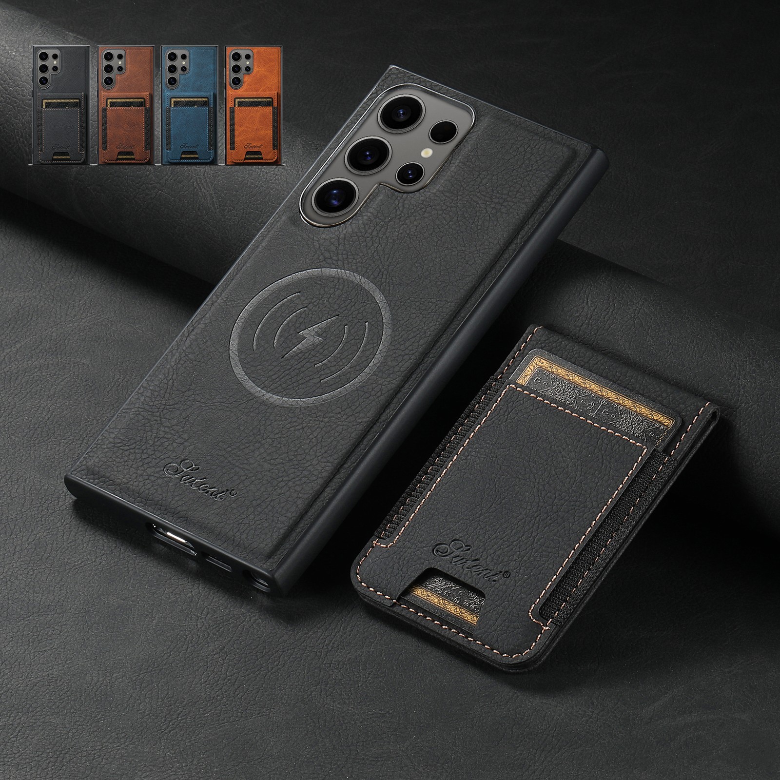 Magnetic Case For Samsung Galaxy S26 Ultra S25 S24 S23 w/ Detachable Card Wallet