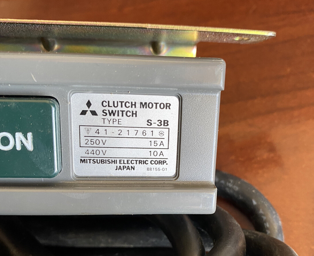 *NEW* 41-21461-TYPE S-3B-MITSUBISHI-CLUTH MOTOR SWITCH (250V/440V)FREE SHIPPING*