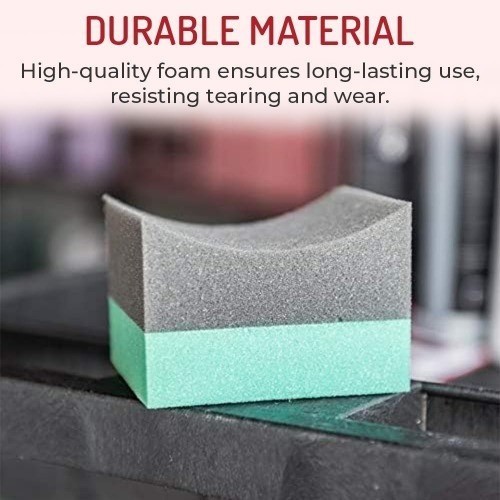 Double Wide Curved Foam Sponge (12 Pack)