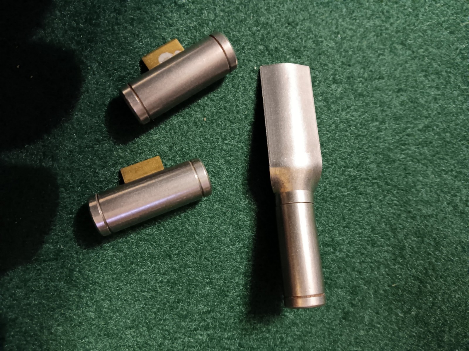 Fullstock Muzzleloader ramrod pipes in iron.  5/16" size rod,  NOS & unused