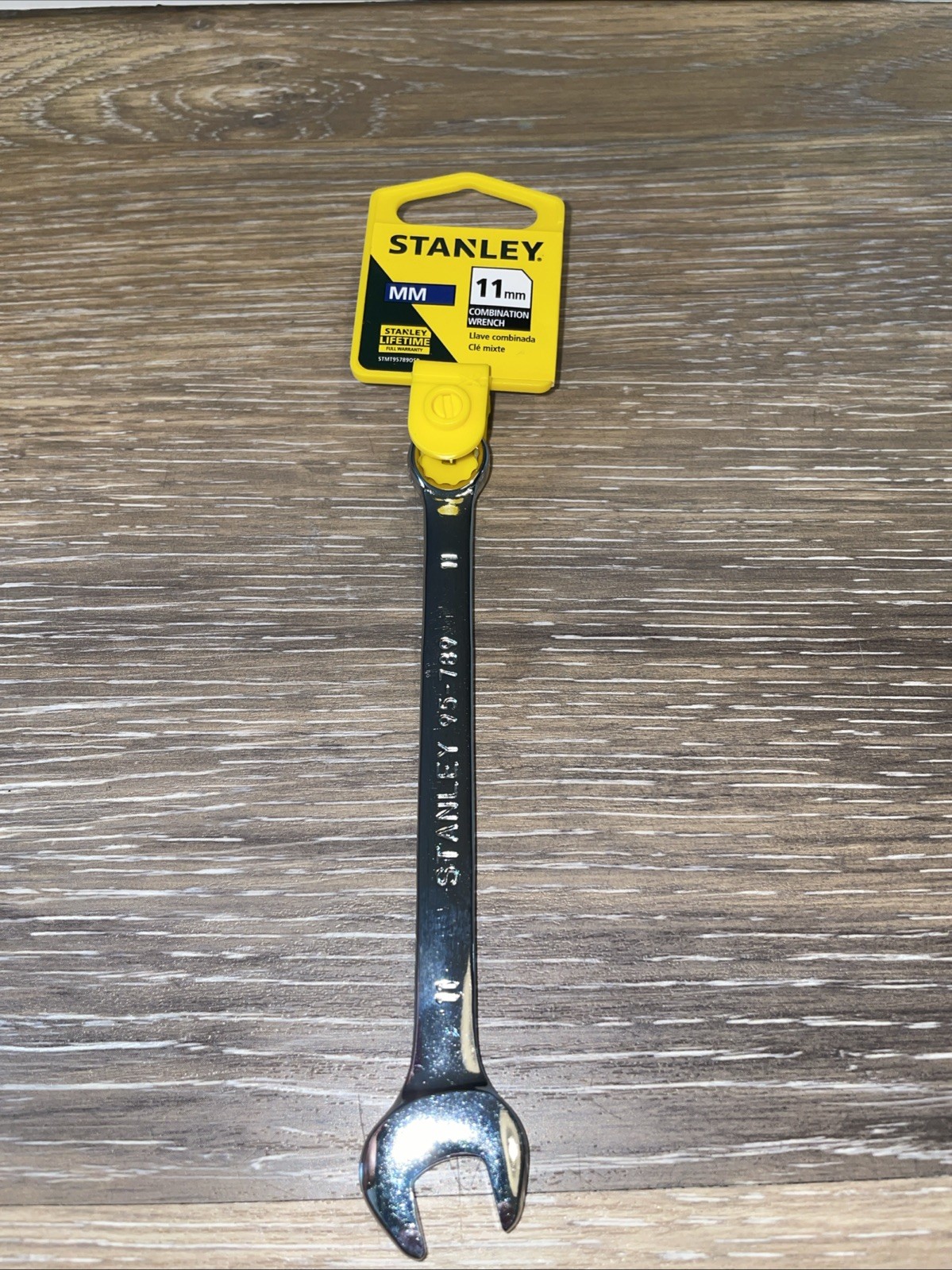 STANLEY 95-789 CHROME COMBINATION WRENCH 11mm, 12 PT