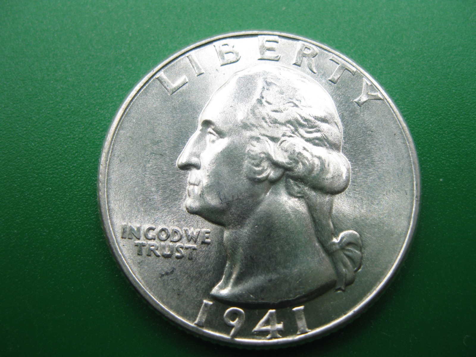 1941 Washington Silver Quarter Dollar Gem+ BU!! #382604