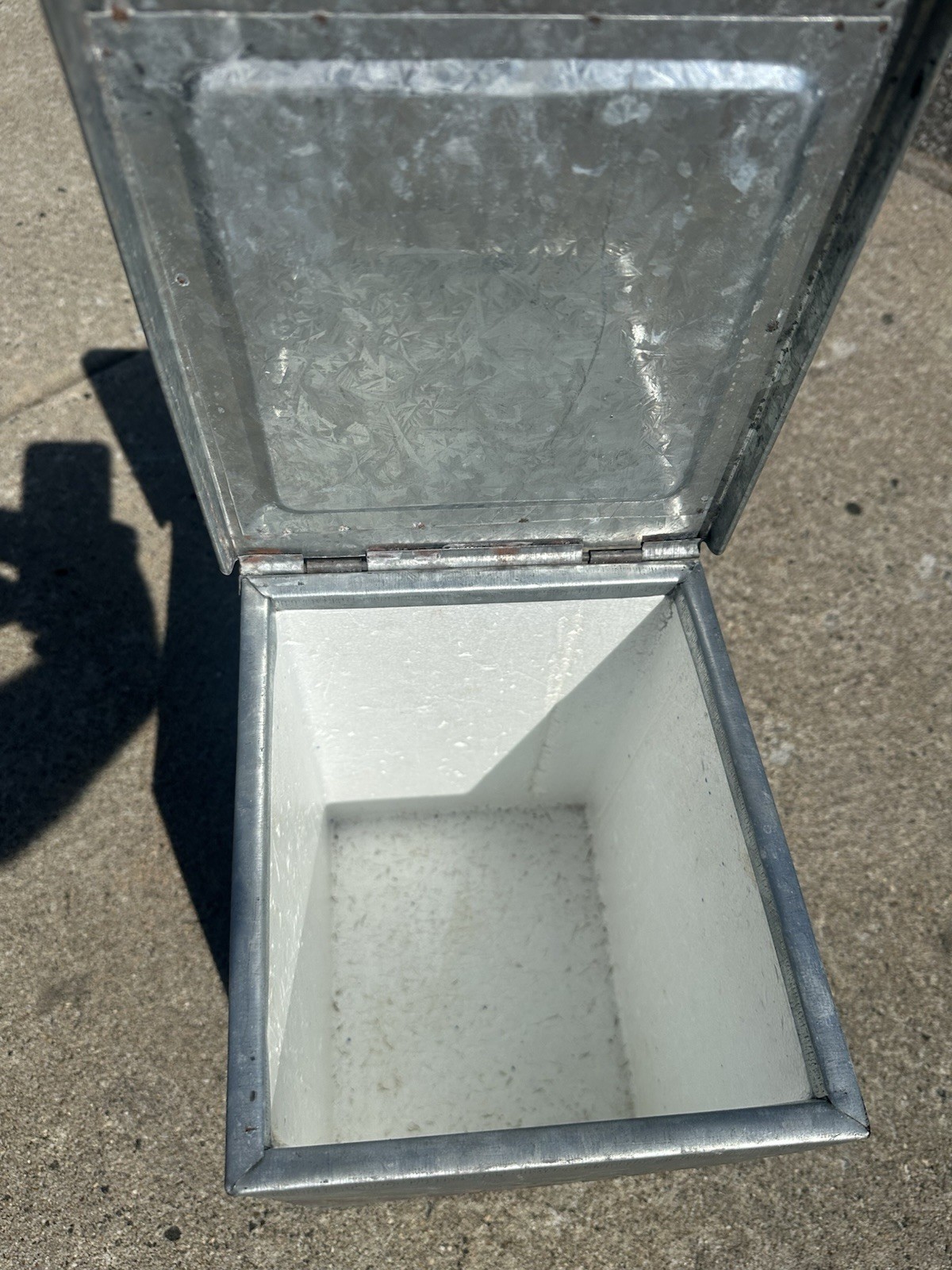 Vintage Galvanized Milk Box Laboratory Procedures Science