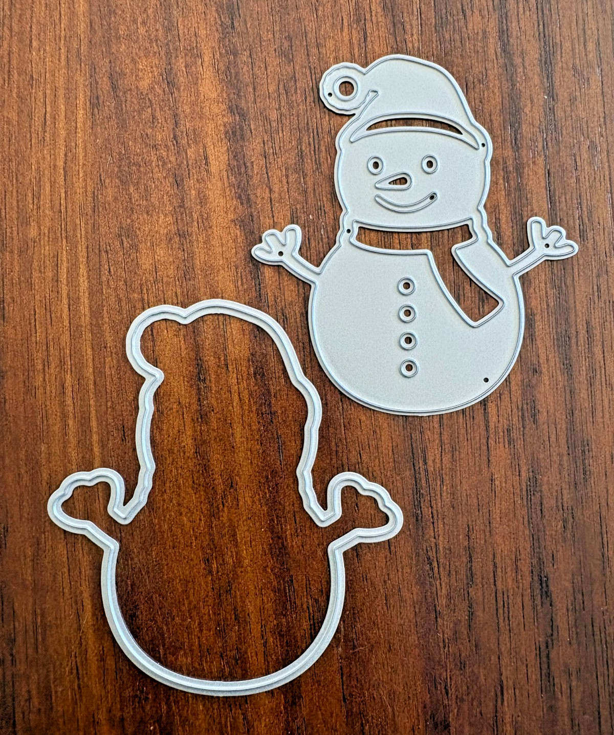 Scrapbook.com Snowman Metal Die Set Winter Christmas Gently Used w/ Envelope