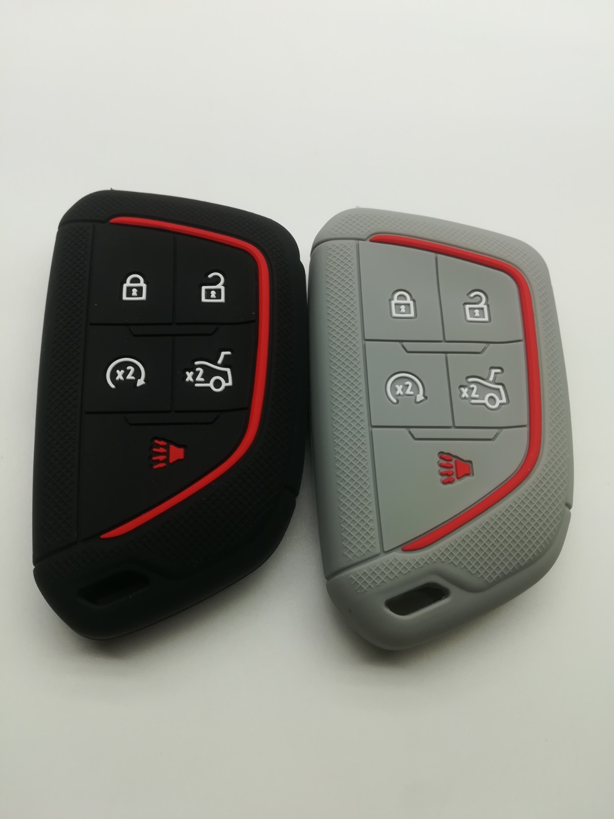 2*Silicone Key Cover for 2020 2021 2022 2023 2024 2025 Cadillac CT4 Cadillac CT5