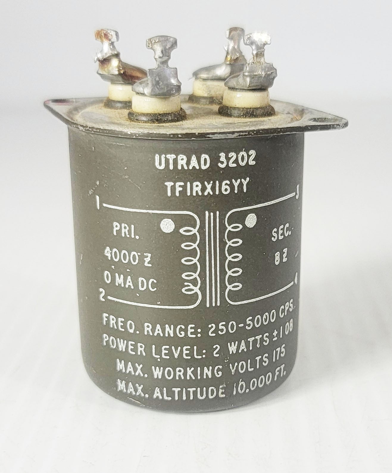 Military Grade UTRAD 3202 (TFIRX16YY) Output Transformer For Pre/Headphone Amps