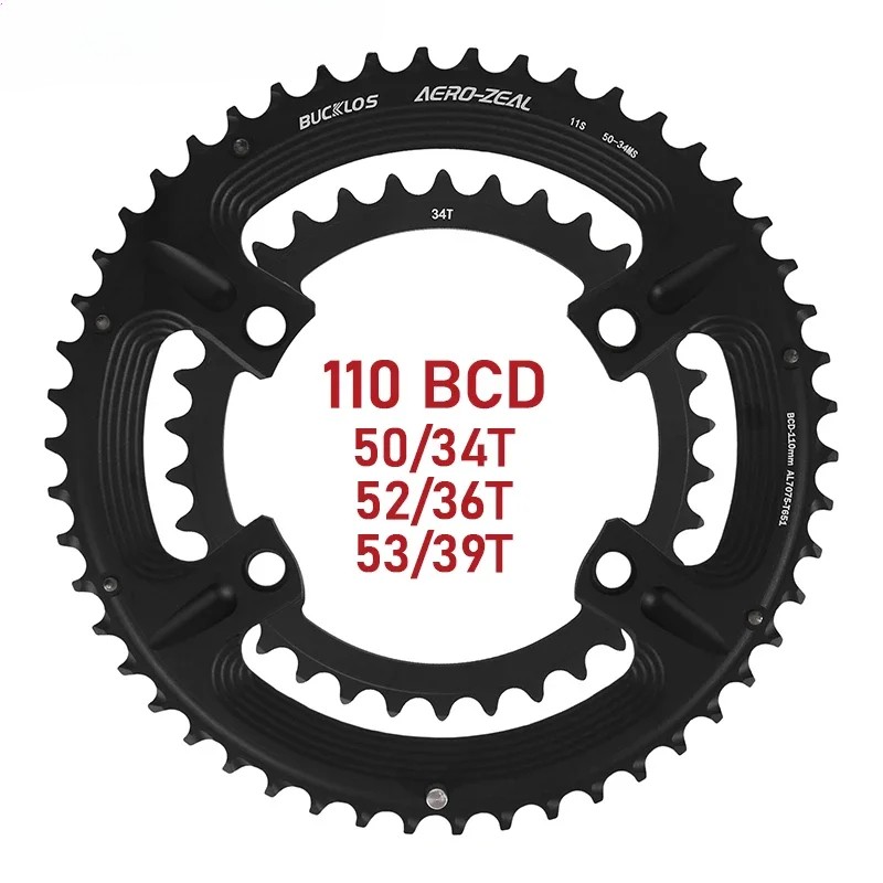 110BCD Double Speed Road Bike Chainring 34/36/39/50/52/53T Crankset Chainwheel