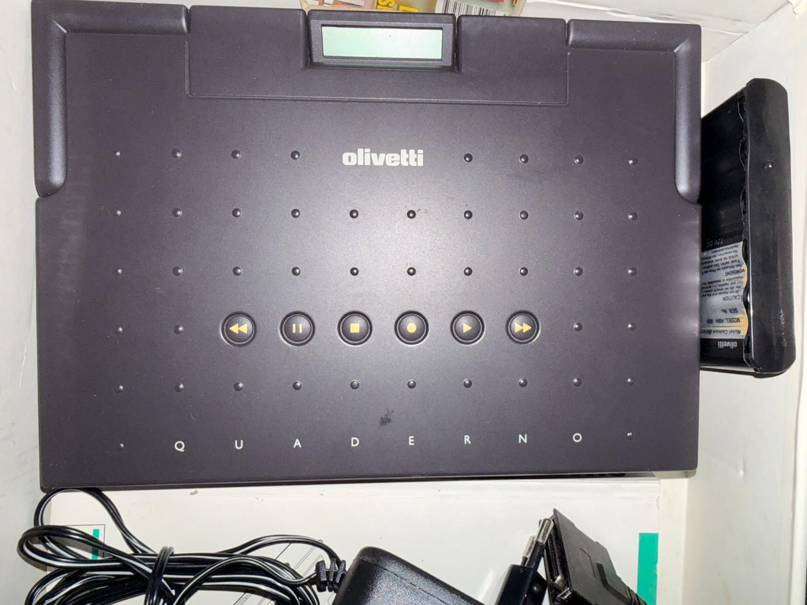 Olivetti Vintage Portable Laptop Computer + Floppy Drive + Power Supply