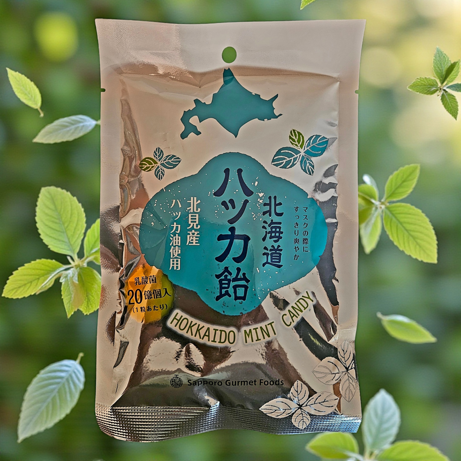 Sapporo Gourmet Food Japanese Premium Hokkaido Mint Candy 65g , Limited Stock