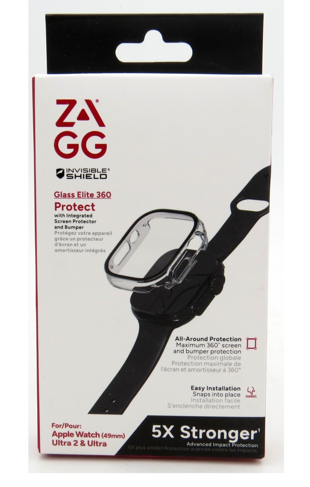 ZAGG InvisibleShield Glass Elite 360 for Apple Watch Ultra 2/ Ultra 49mm New