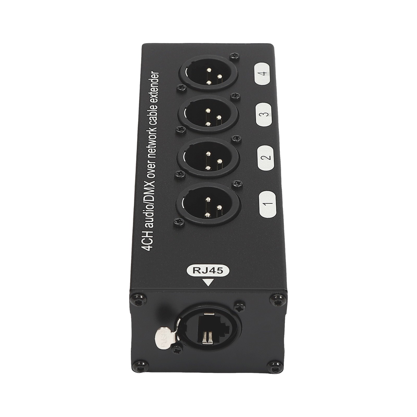 2PCS 4 Channel XLR Male Female to Single Ethercon Audio Network Cable Extender