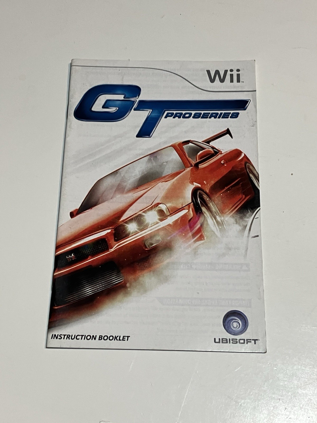 GT Pro Series Instruction Booklet ONLY! (Nintendo Wii) Manual