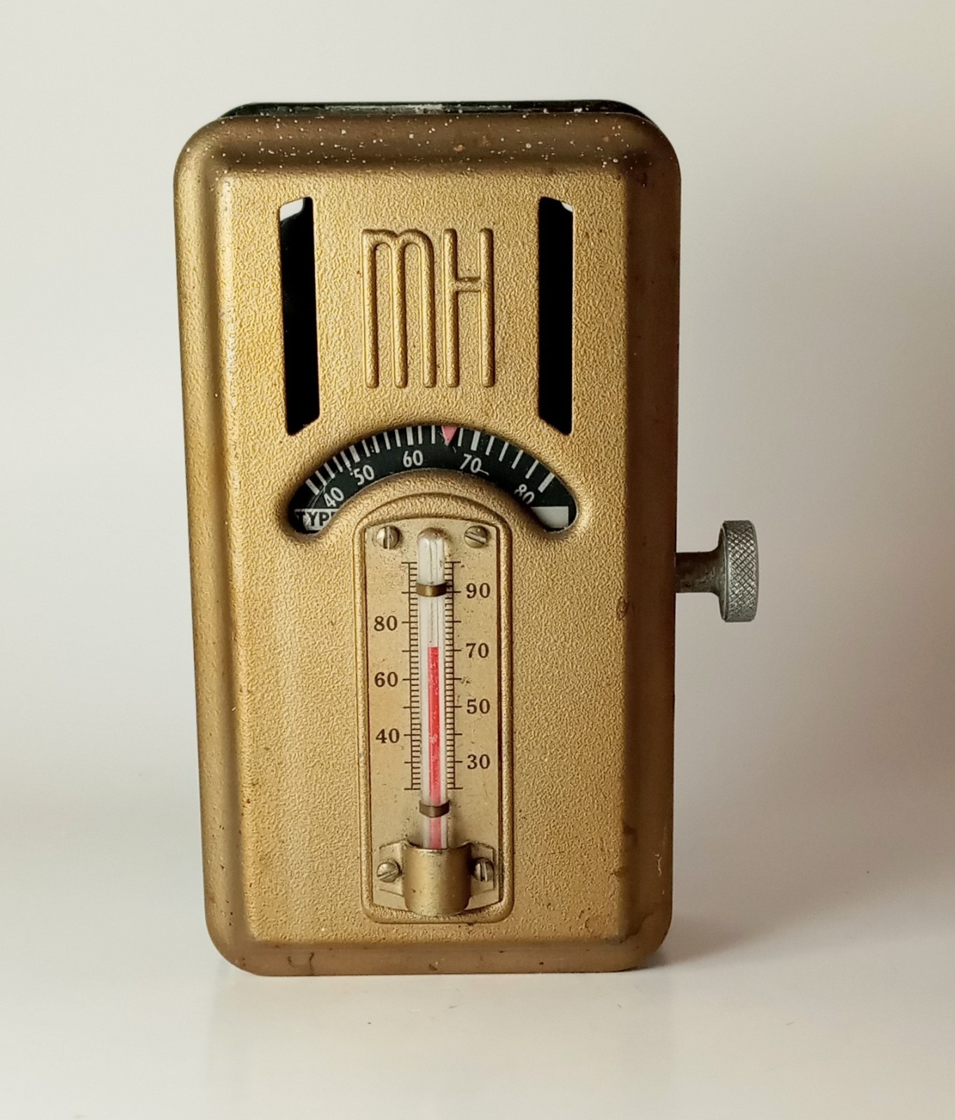 VTG 1940's-50's Minneapolis-Honeywell MH Art Deco Wall Thermostat Heat Control