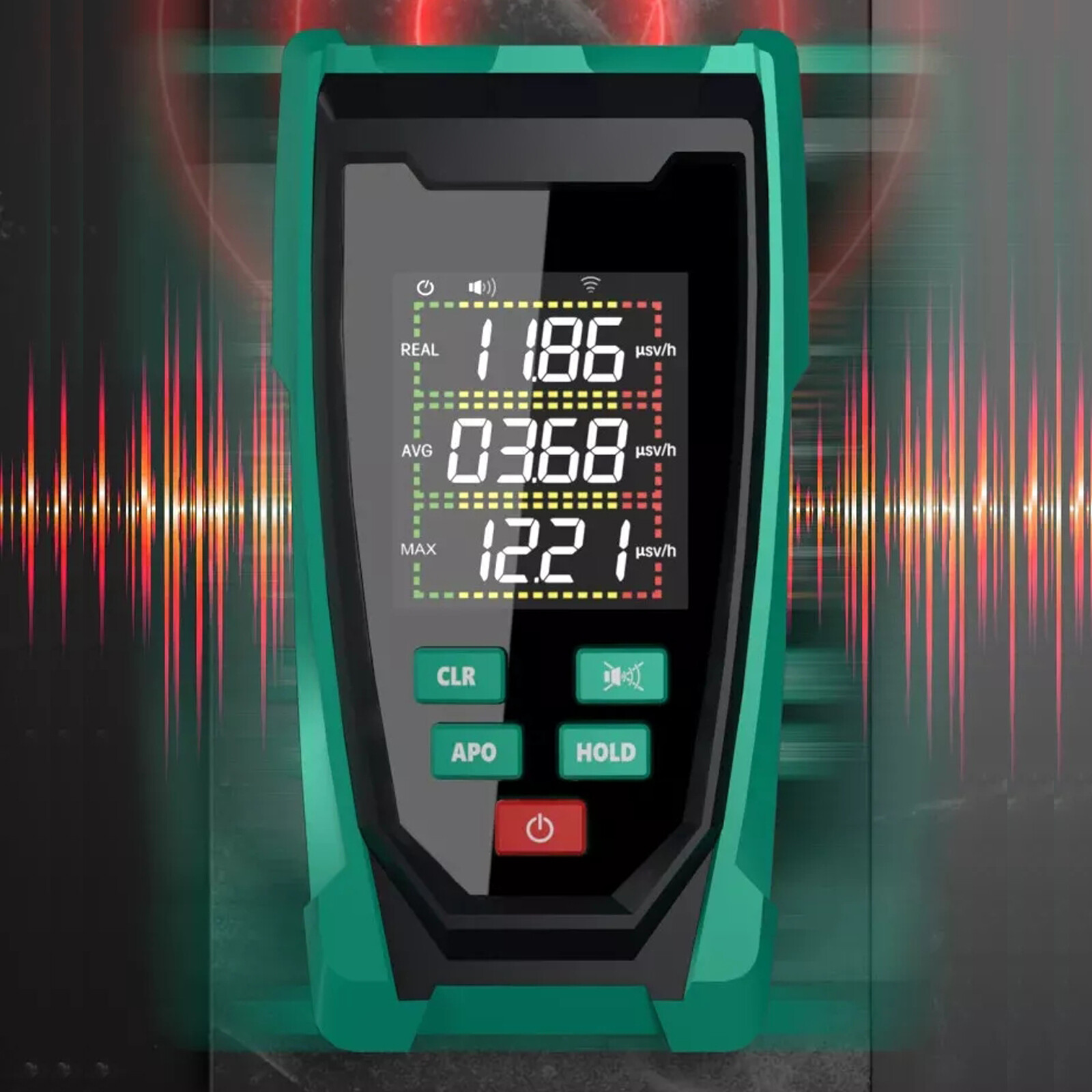 New Geiger Counter Nuclear Radiation Detector LCD Personal Dosimeter Tester