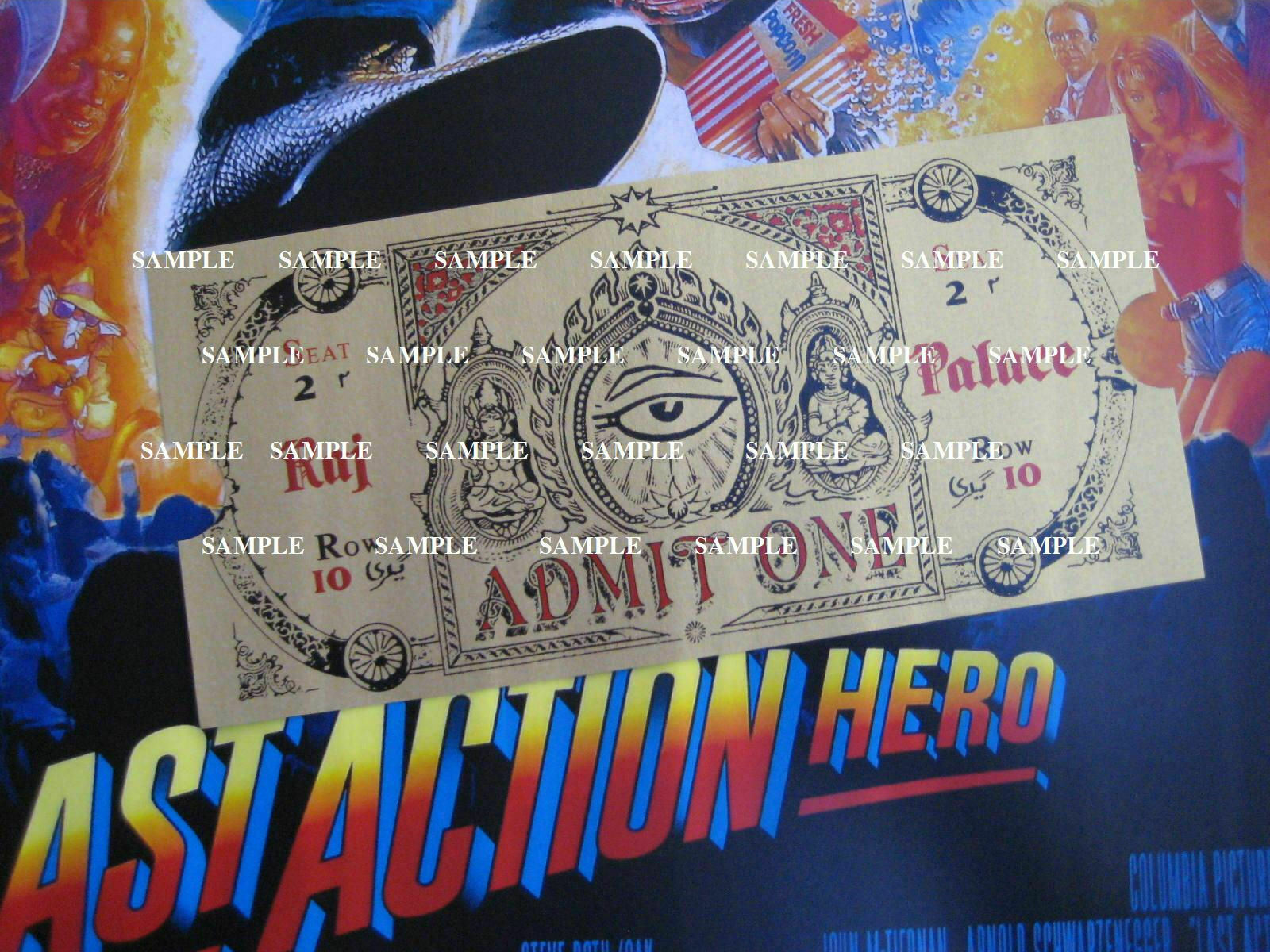 The Last Action Hero  Reproduction Magical Ticket  Prop