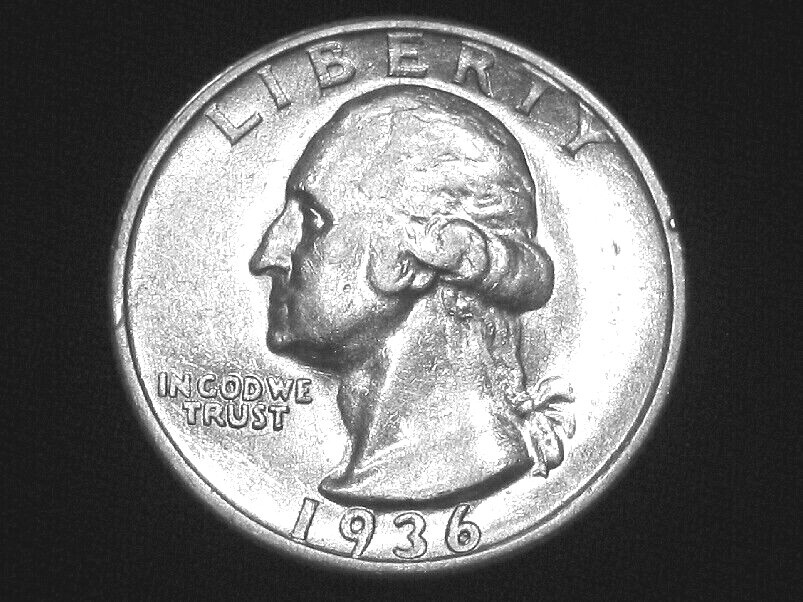 1936-S Washington Quarter --- Almost Uncirculated