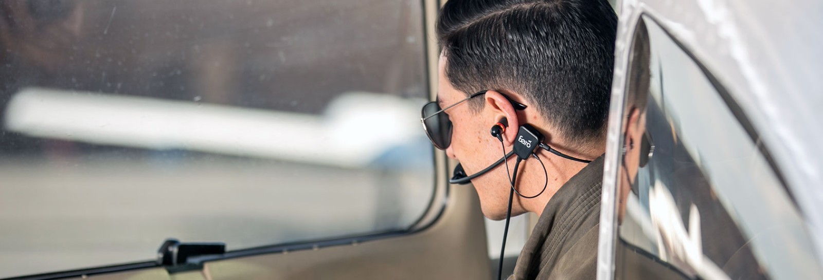 FARO AIR, LIGHTWEIGHT PREMIUM AVIATION HEADSET w/ GA Connectors