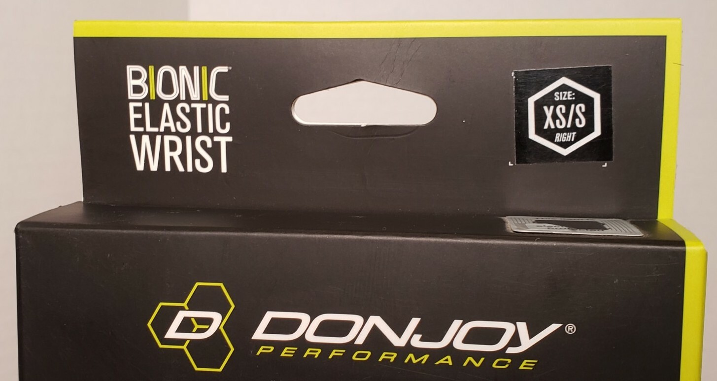DonJoy Bionic Elastic Compression Wrist Brace Support RIGHT Hand XSMALL / SMALL