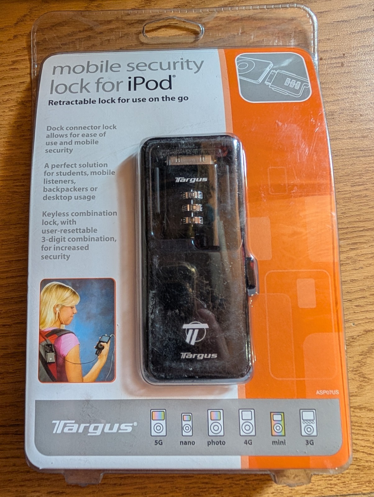 Targus Lock for iPod Mobile Security Lock New Sealed