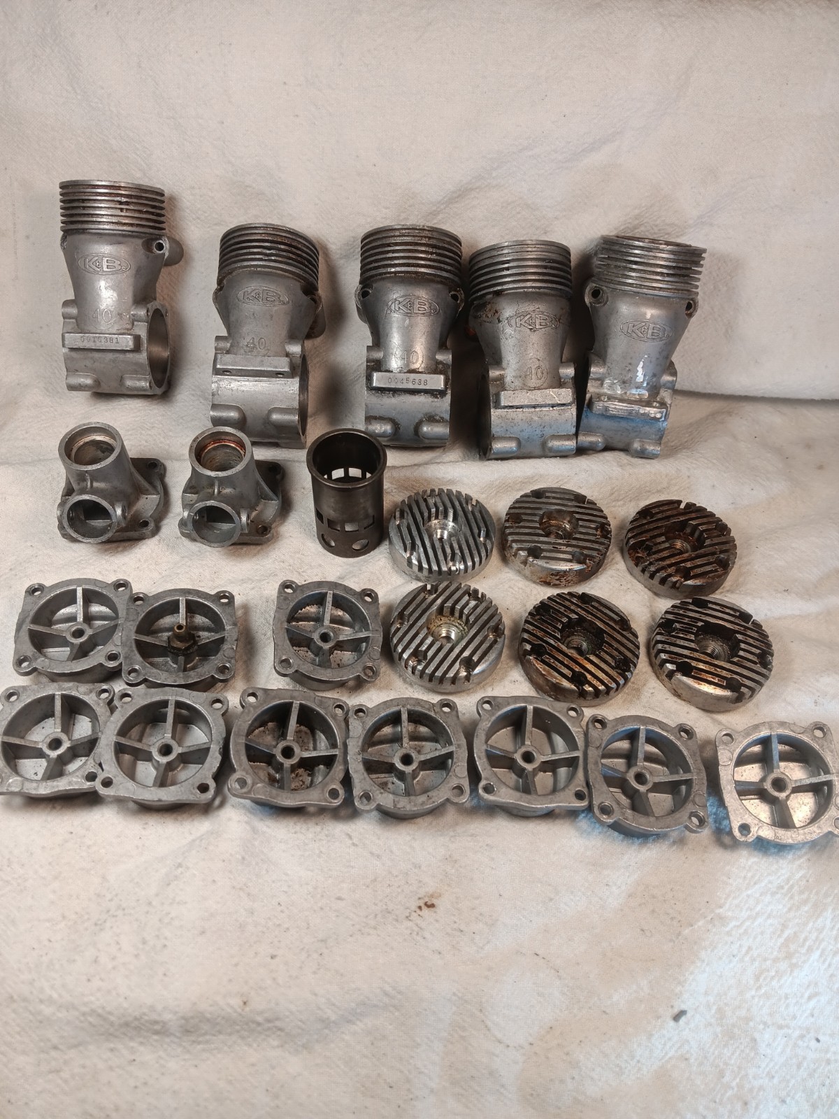 Parts Lot K&B 40 airplane engine parts R/C Nitro Engine used