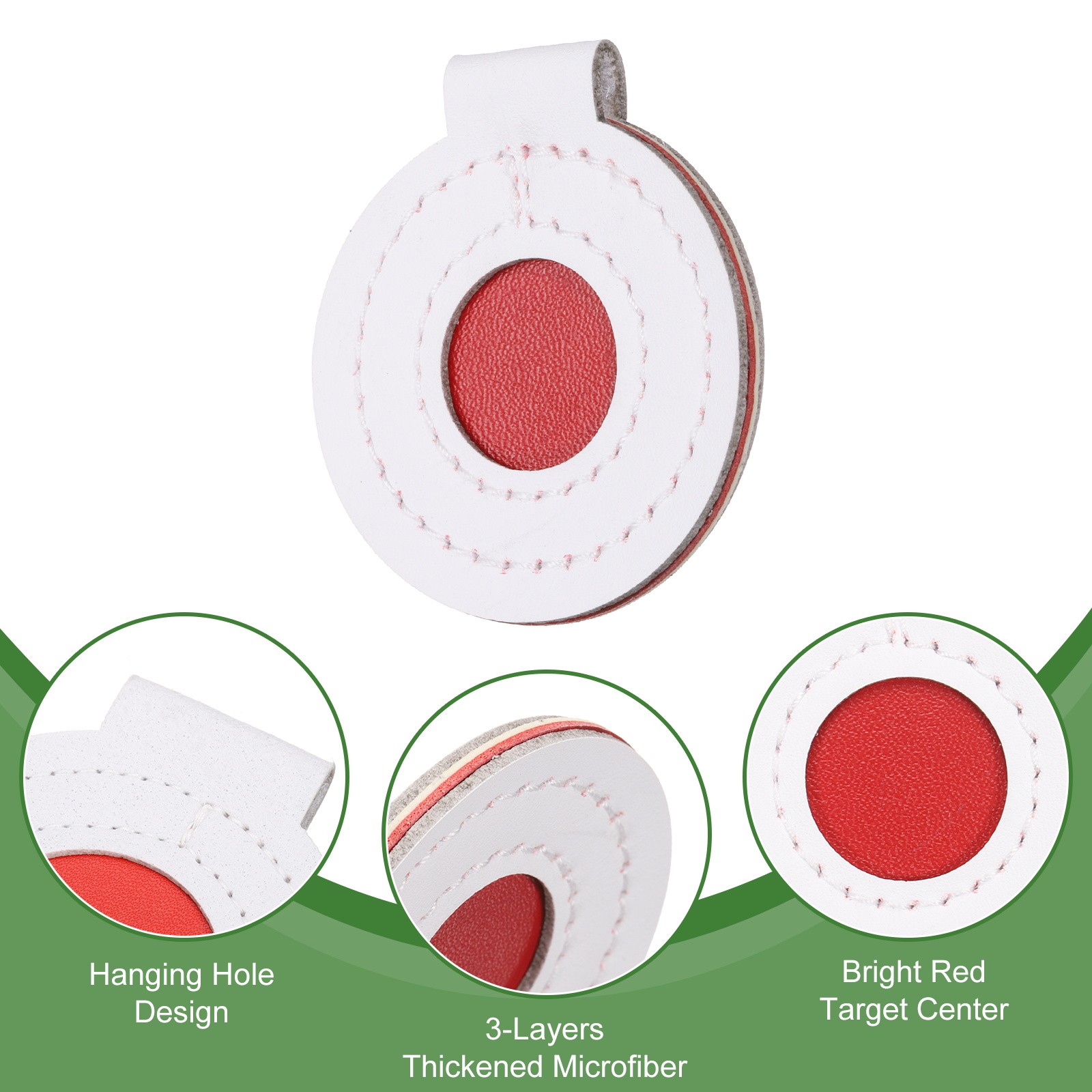 7Pcs Microfiber Bullseye Targets for Shooting Practice 5cm