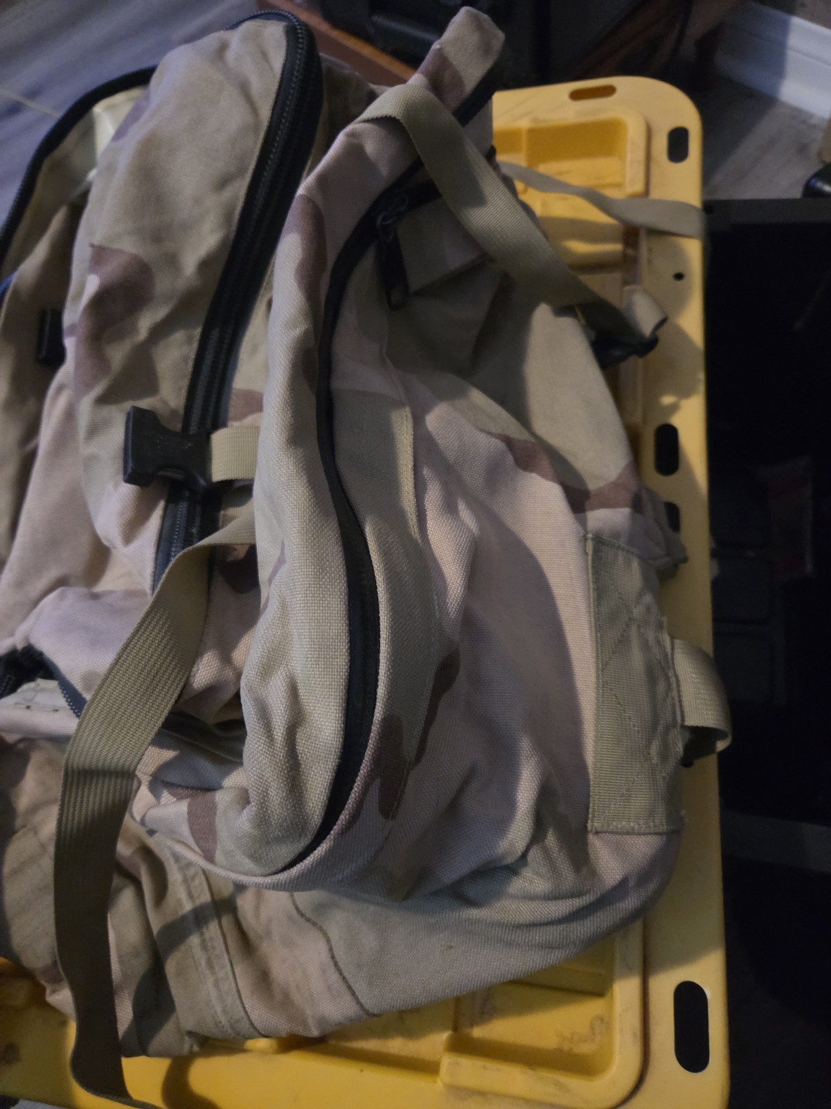 DCU Desert camouflage waterproof backpack USED