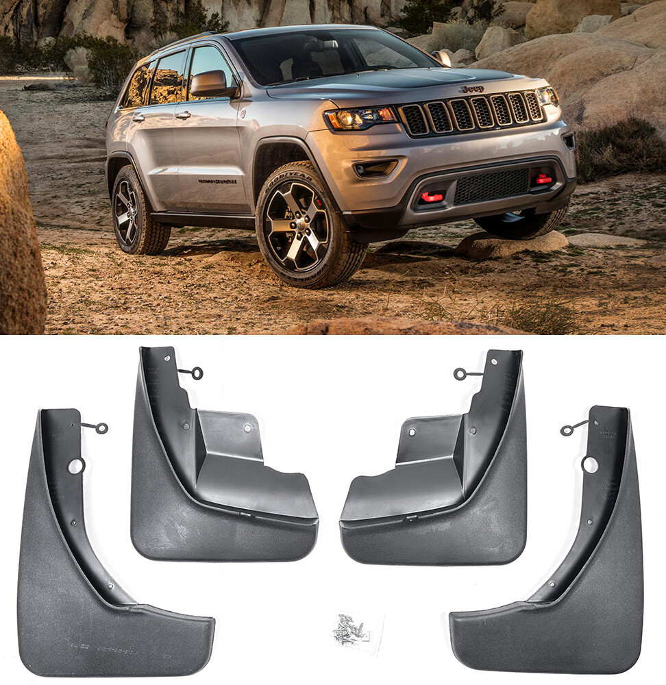 For 11-22 Jeep Grand Cherokee 4 Pc F&R OE Fitment Mud Flaps Mud Guards Splash