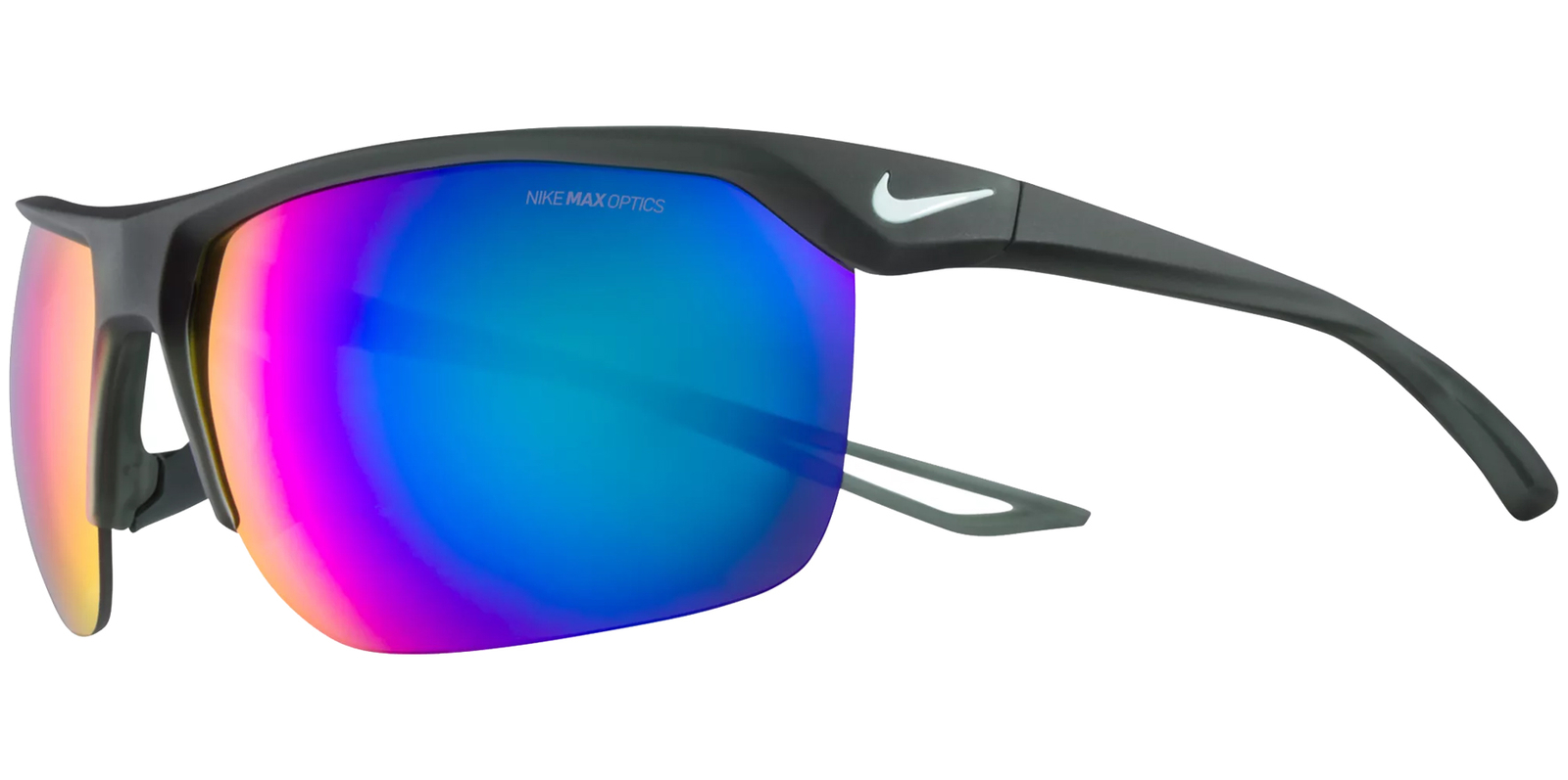Nike Trainer M Course Men's Semi-Rimless Wrap Sunglasses - EV1013 304 Italy