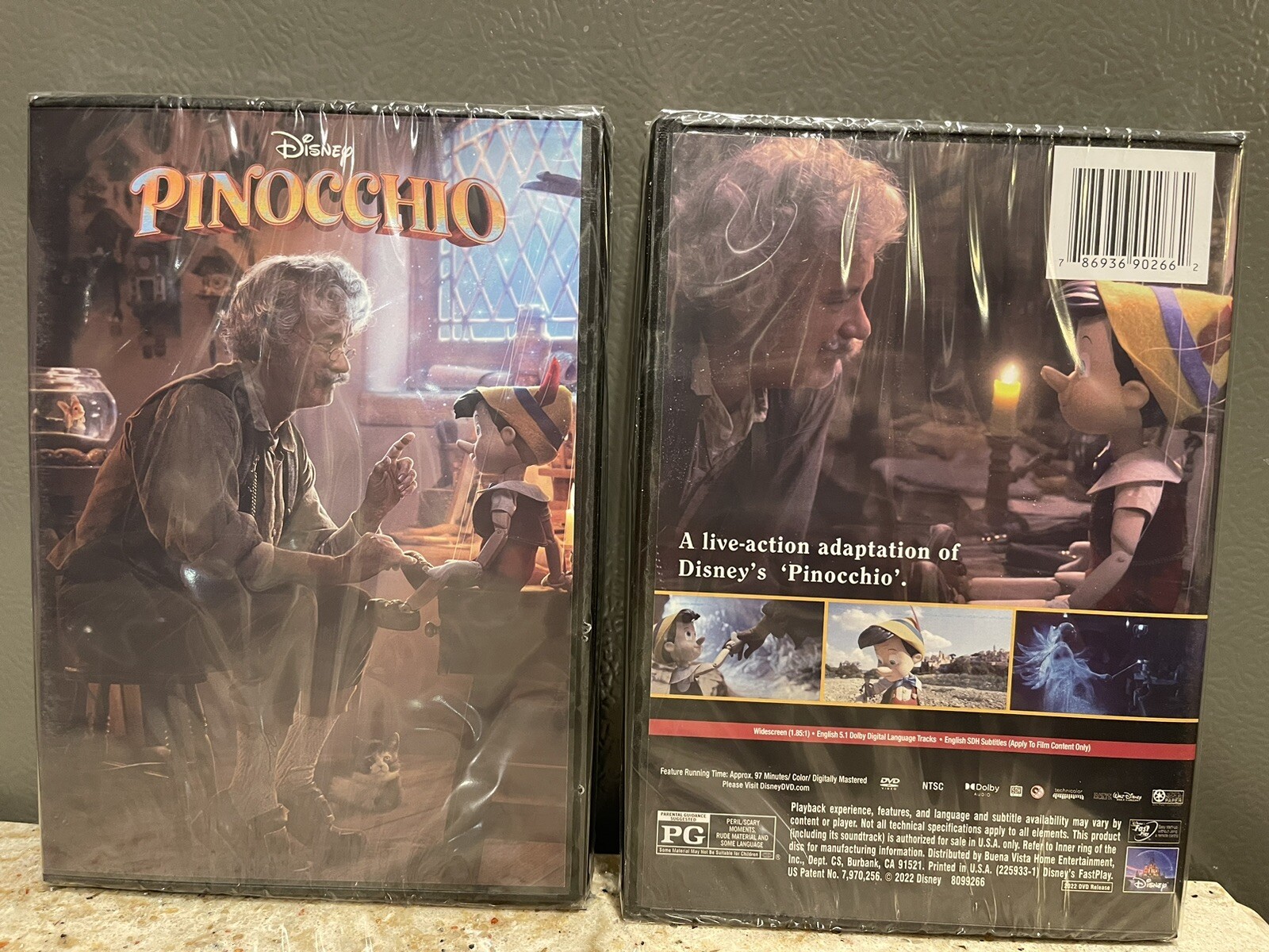 Pinocchio (2022) - NEW, Sealed, DVD W/Tom Hanks, Presale