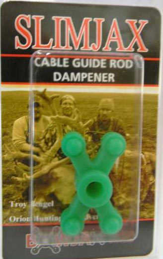 Bowjax Slimjax Cable Guard Dampener, Flo Green.