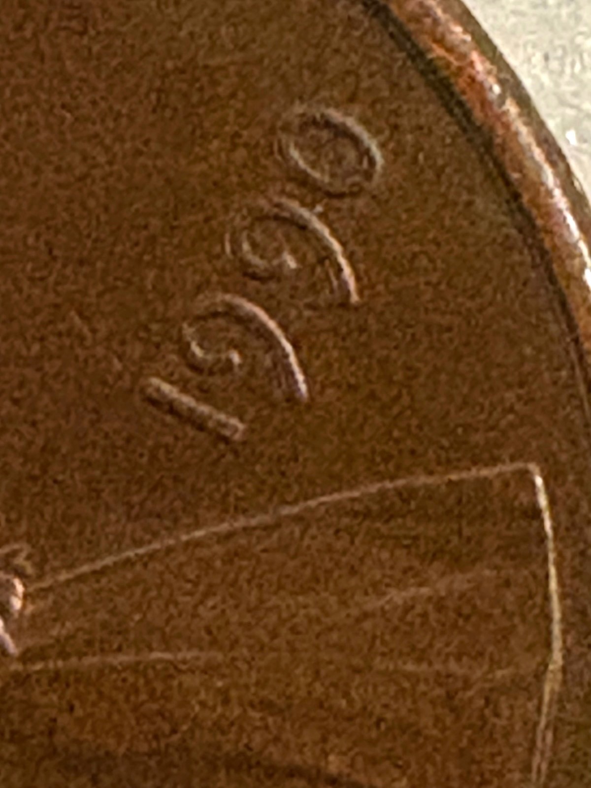 1990 no mint mark penny with multiple errors