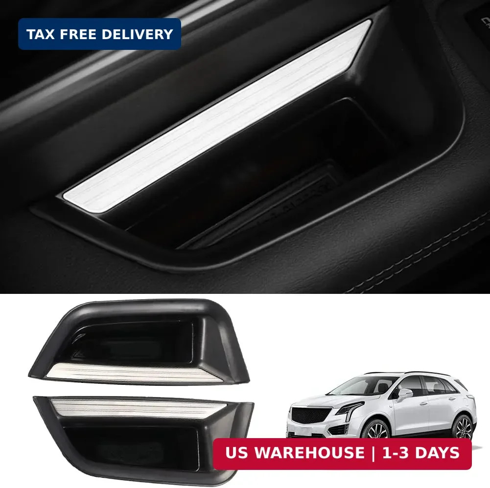2pcs XT5 Front Side Door Handle Storage Box Holder Upgraded Door Armrest Organiz