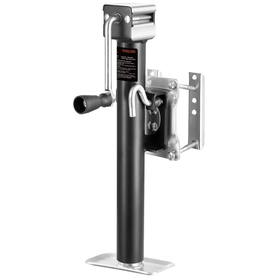 Trailer Jack Bolt-on Trailer Tongue Jack 2500 lbs Dynamic Load 15" Travel