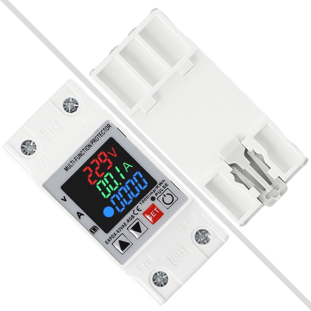 Adjustable Protector Relay with Display Features for Din Rail Applications