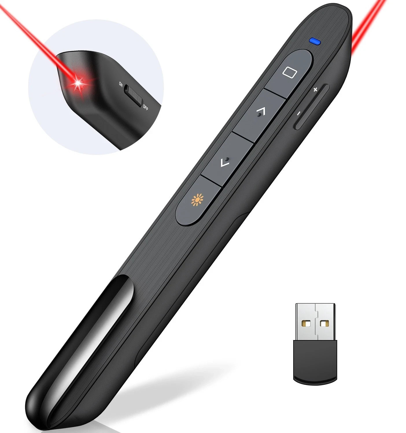 Laser Pointer Power Point Presentation Remote Control Wireless USB PPT Presenter
