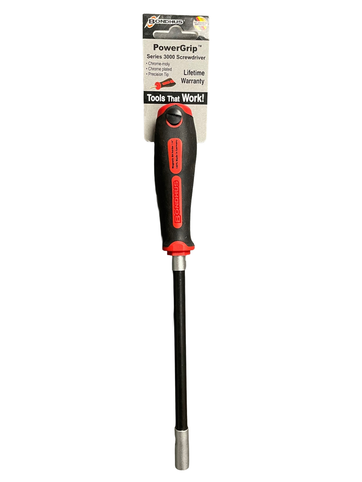 Bondhus 1/4" Flexible Screwdriver Magnetic Bit Holder Tip PowerGrip Flex Germany