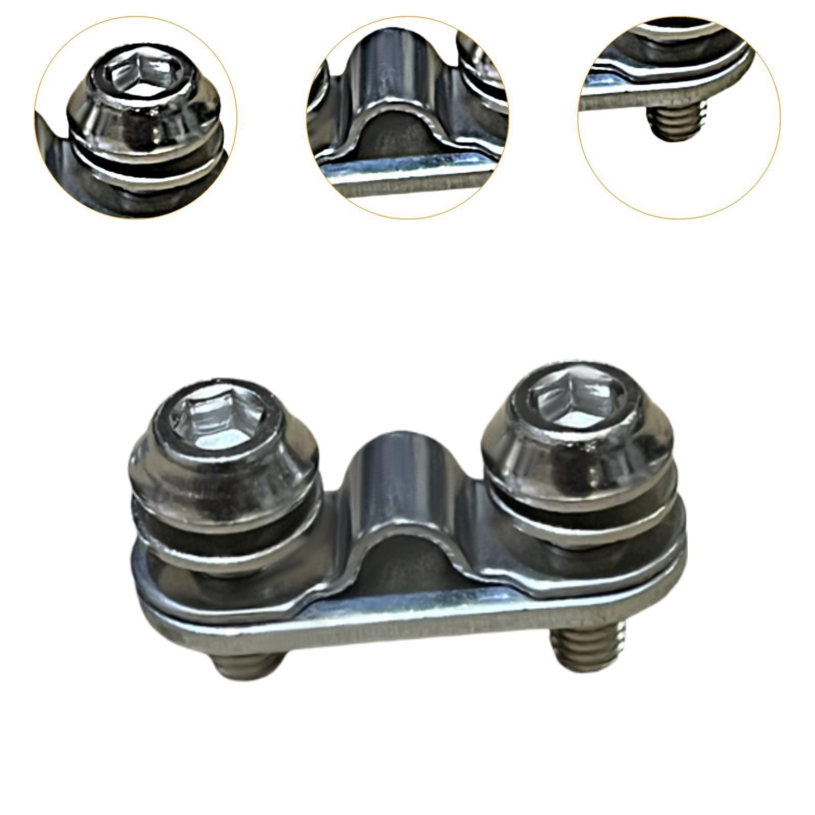 2x Mudguard Leg Fixing Plate with Screws Accessory Replace Parts Mount Hole