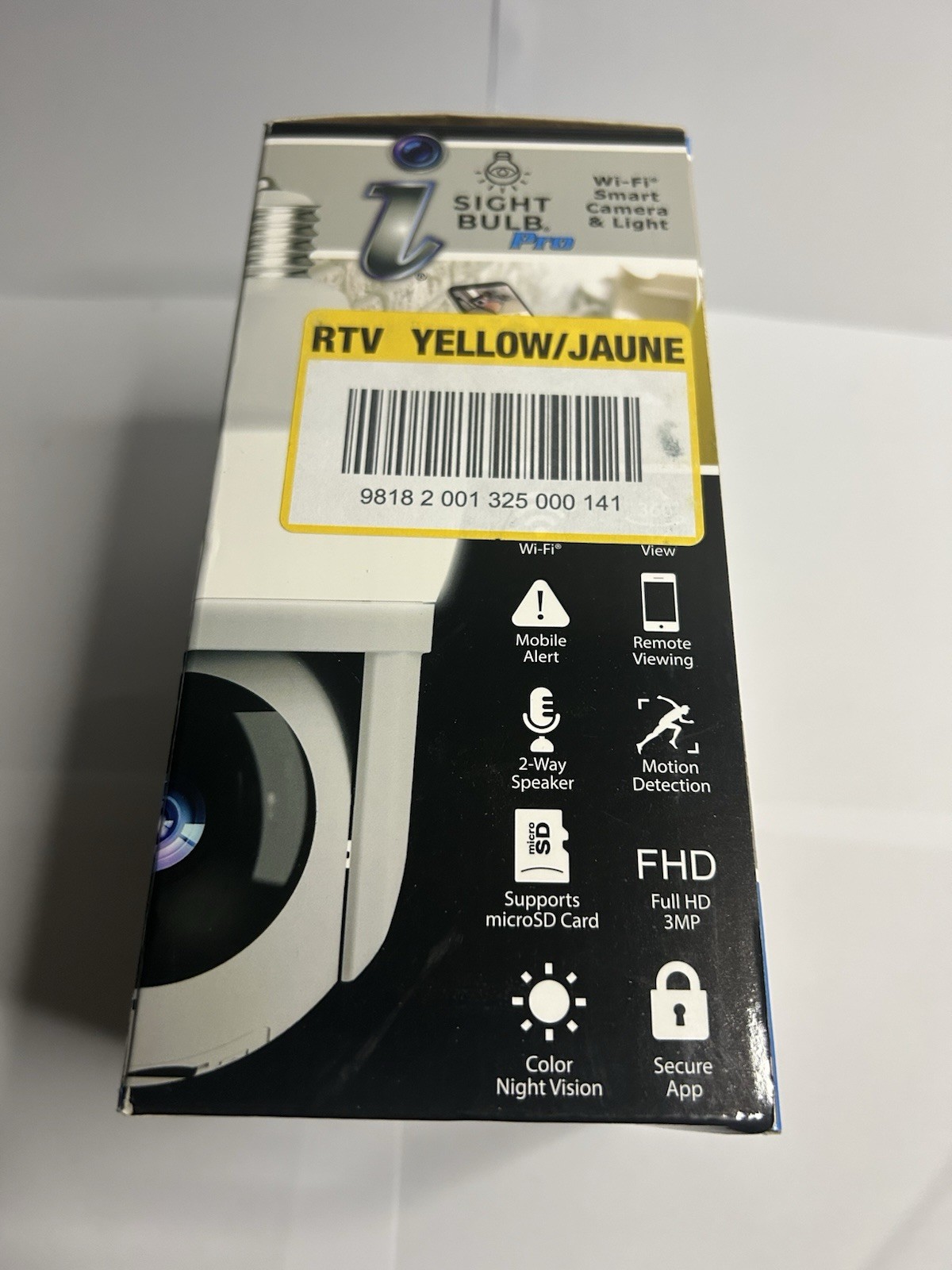 Sight Bulb WiFi Smart Camera & Light Pro, Equivalent LED Light Open Box