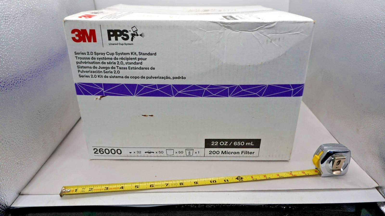 3M - 26000 PPS 2.0 Spray Gun Cup, 50 Lids and Liners Kit, Standard, 200-Micron