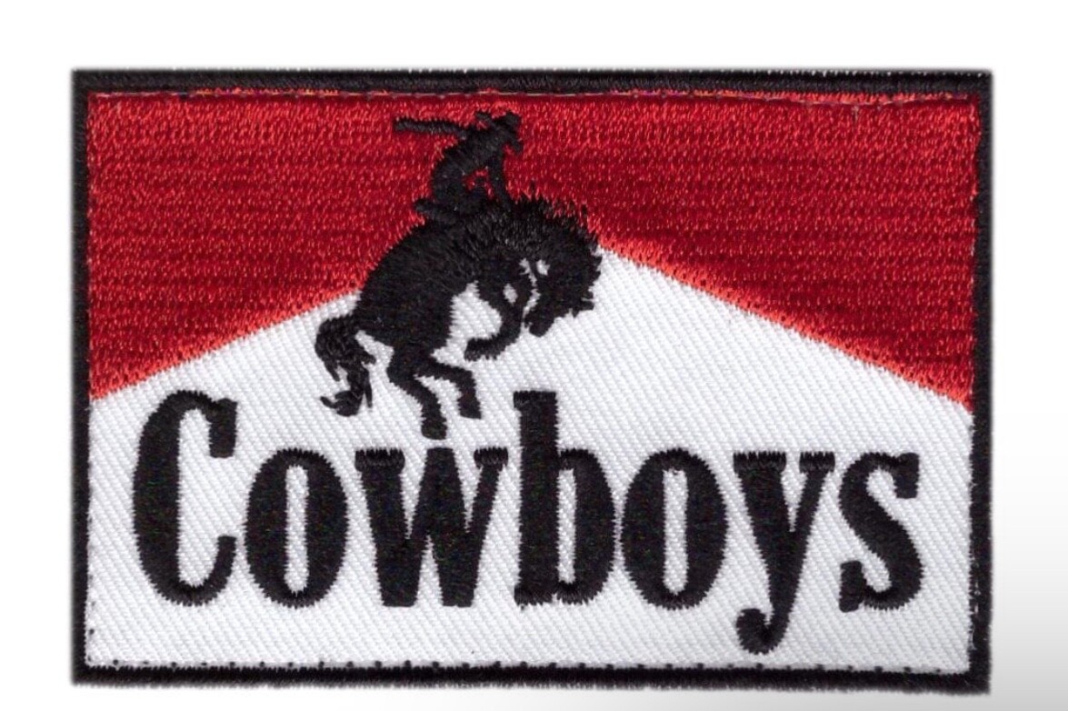 Cowboys Western Patch for VELCRO® BRAND Hook Fasteners