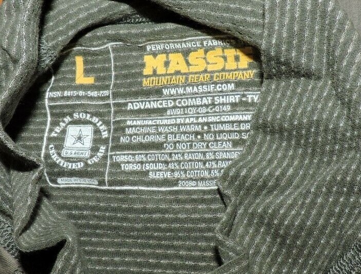 USGI Army Combat Shirt ACU Digital Camo Camouflage Pattern UCP Size LARGE NEW