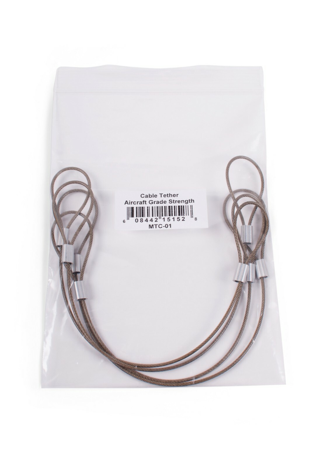 CableTether.com Universal Cable Tether 4 Pack - Adjustable, Pre-Assembled