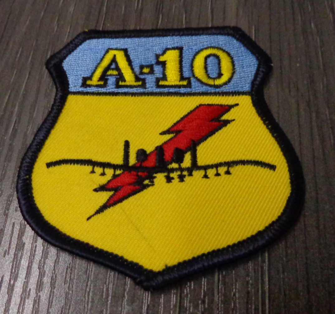 AIR FORCE Early Style A-10 THUNDERBOLT II USAF ANG Republic Squadron Patch