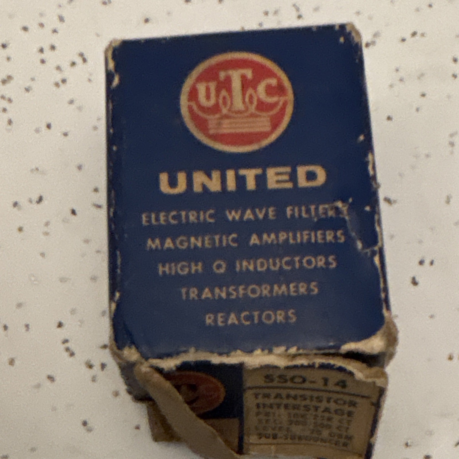 UTC SSO-14 Transistor Interstage Transformer with Original Box