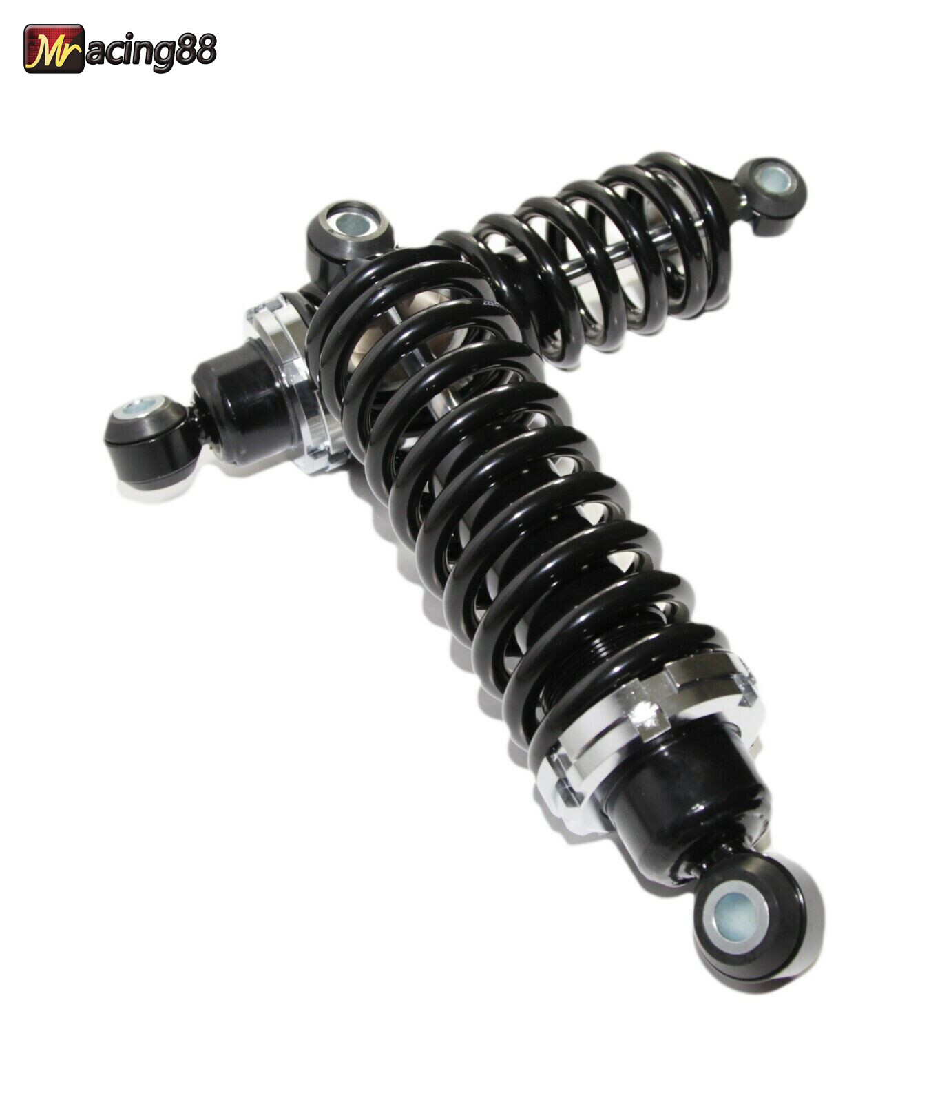 Black Rear Street Rod Coil Over Shock SET w/350 Pound Coated Springs