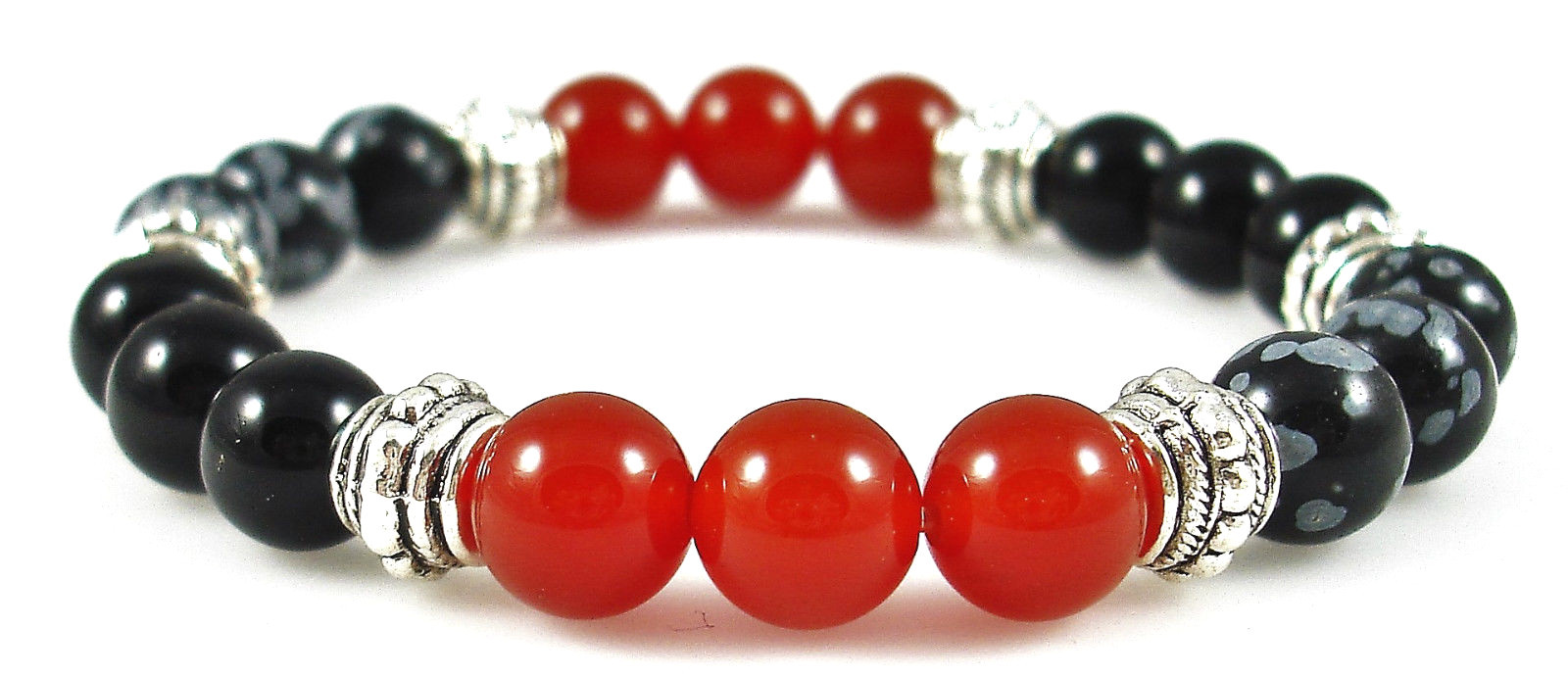 SACRAL (NAVEL) CHAKRA BALANCER 8mm Crystal Intention Bracelet w/Description Card