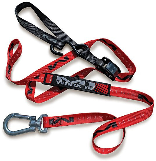 MATRIX CONCEPTS M1.0" WORX TIE DOWNS STRAPS SET OF 2 RED MOTOCROSS BIKE MX CHEAP