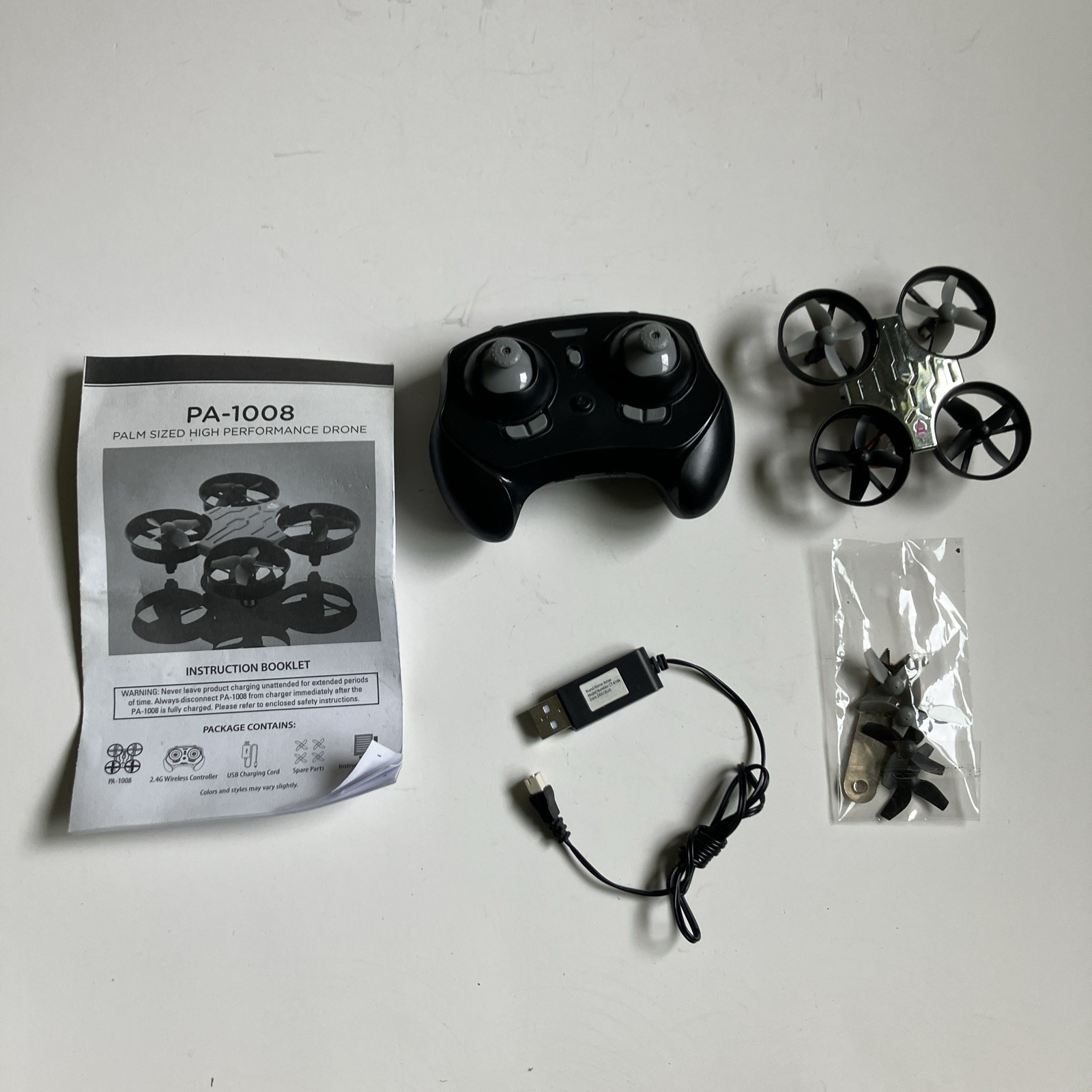 Voyage Aeronautics CT-6164R PA-1008 Micro Drone w/ Remote & Accessories | Tested